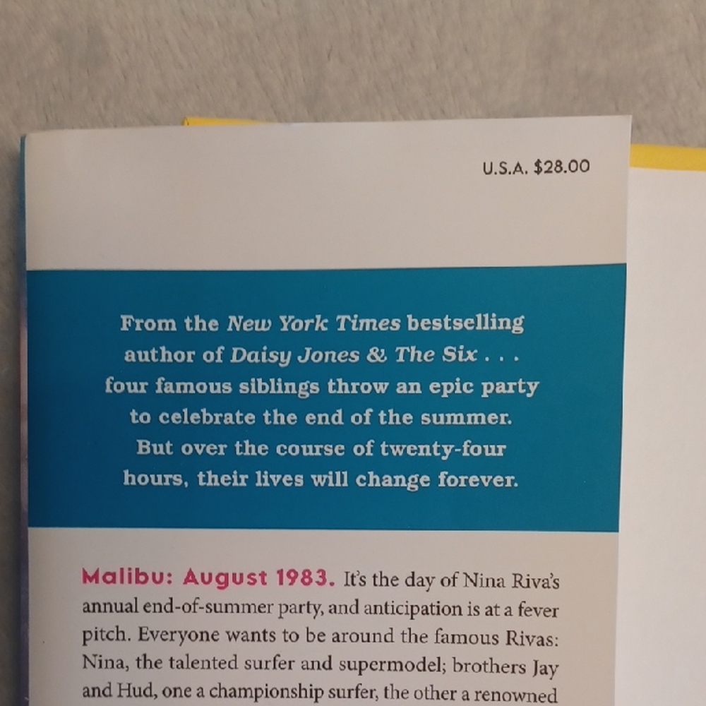 Malibu Rising Hardcover Book - Picture 5 of 6